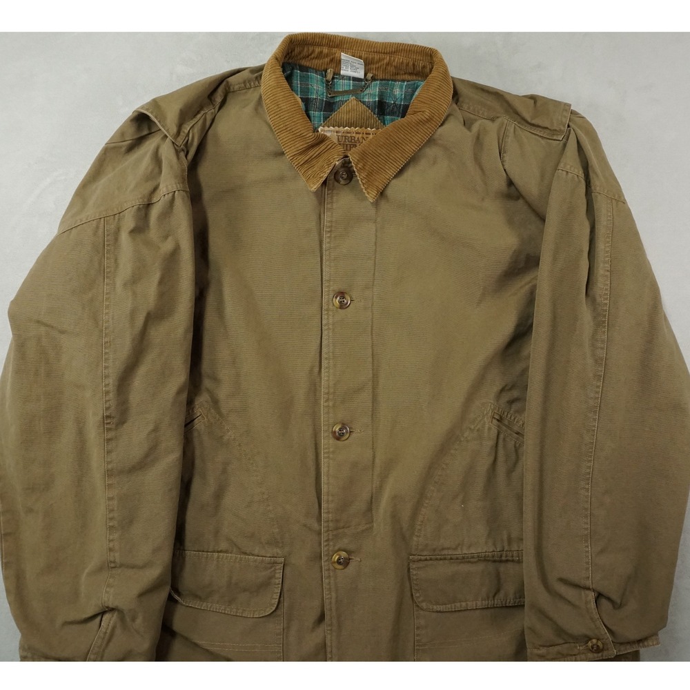Vintage Urban Equipment Coat Mens XL Brown Blanket Lined Corduroy Barn Canvas